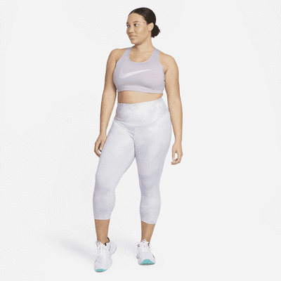 Nike Swoosh Icon Clash Women's Medium-Support Non-Padded Graphic Sports Bra (Plus Size)