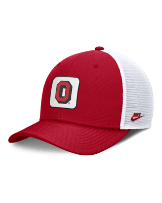 Мужские  Ohio State Buckeyes Legacy Rise Mascot Nike College Trucker Adjustable Hat