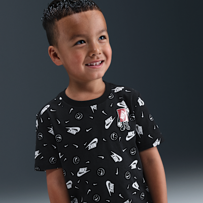 Playera cuadrada estampada infantil Nike
