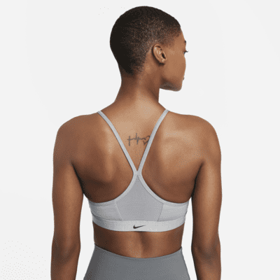 Nike Indy Zip-Front Bra deportivo con almohadillas de baja sujeción para mujer