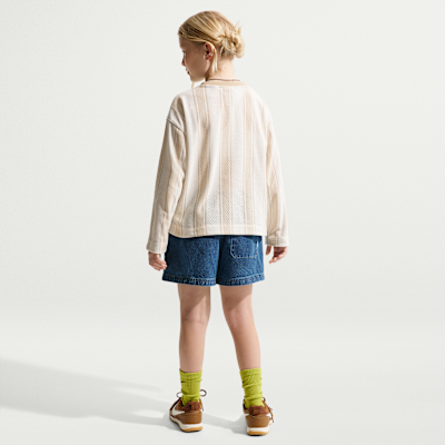 กางเกงขาสั้นเดนิมเด็กโต Nike Sportswear Collection