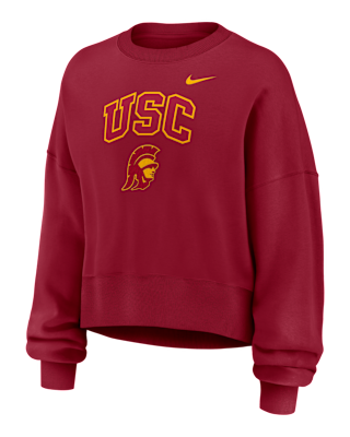 Женские  USC Phoenix Arch Nike College Pullover Crew