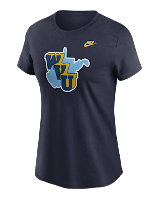 Женская футболка West Virginia 1965 Throwback Nike College