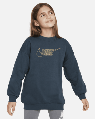 Детский свитшот Nike Sportswear Club Fleece Big Kids' (Girls') Crew-Neck