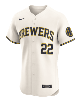 Мужские джерси Christian Yelich Milwaukee Brewers Nike Dri-FIT ADV MLB Elite Jersey