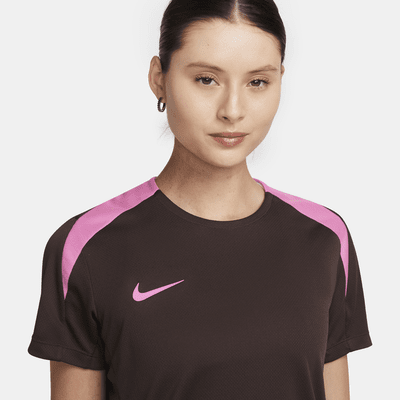 Playera de fútbol de manga corta Dri-FIT para mujer Nike Strike