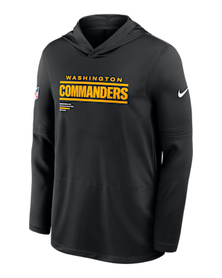 Мужские  Washington Commanders Pure Fury Sideline Nike Dri-FIT NFL Long-Sleeve Hooded Top