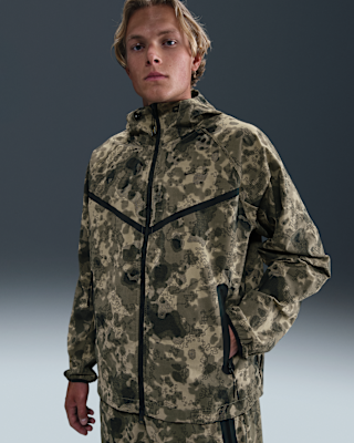 Мужская куртка Nike Tech Dri-FIT Woven Camo Windrunner Oversized для бега