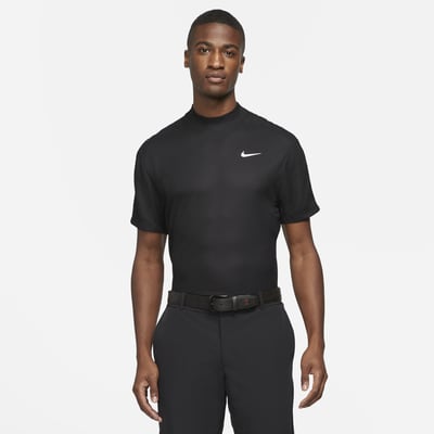 nike men's tiger woods mock neck golf polo