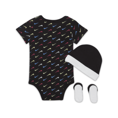 Jordan Baby 3-Piece Swoosh Boxed Set Baby 3-Piece Bodysuit Set