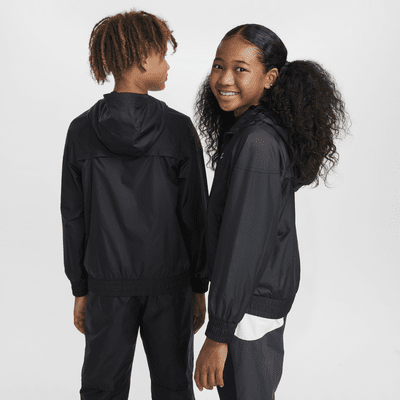 Nike Sportswear Windrunner Repel hettejakke til store barn