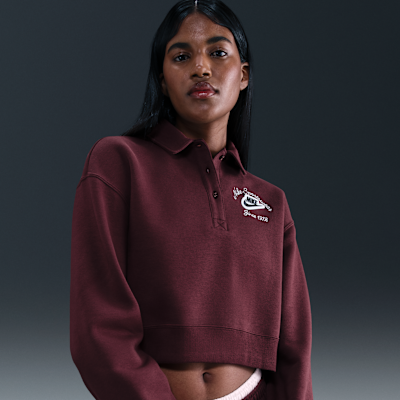 Nike Sportswear Phoenix Fleece Women's Loose Collared Pull-Over Top