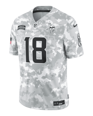 Мужские джерси Justin Jefferson Minnesota Vikings Salute to Service Nike Dri-FIT NFL Limited Jersey