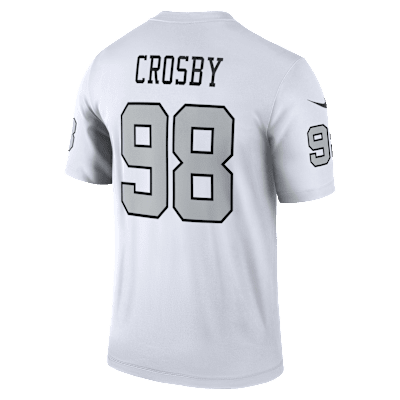 Jersey Nike Dri-FIT de la NFL Legend para hombre Maxx Crosby Las Vegas Raiders