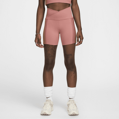 Shorts de ciclismo de tiro alto de 18 cm para mujer Nike One Wrap