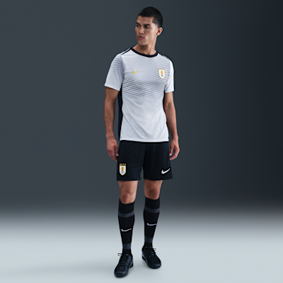 Playera de fútbol de manga corta Nike Dri-FIT para antes del partido para hombre Uruguay Academy Pro