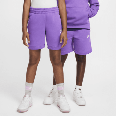 Shorts de French Terry para niños talla grande Nike Sportswear Club Fleece