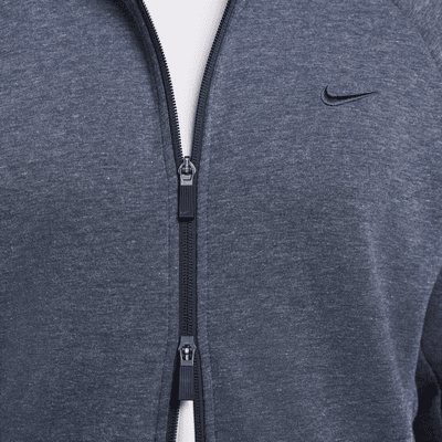 Nike Primary vielseitige Dri-FIT UV Kapuzenjacke mit durchgehendem Reißverschluss (Herren)