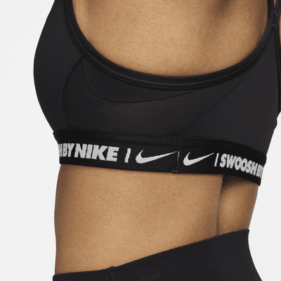 Nike Indy gepolsterter Sport-BH mit leichtem Halt und V-Ausschnitt für Damen