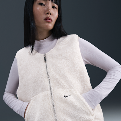 Chaleco de tejido Fleece grueso para mujer Nike Sportswear