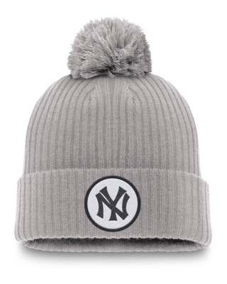 Мужские  New York Yankees Cooperstown Peak Nike MLB Cuffed Pom Beanie