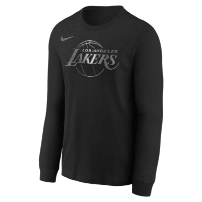 Los Angeles Lakers Courtside Big Kids' Nike NBA Boxy Long-Sleeve T-Shirt