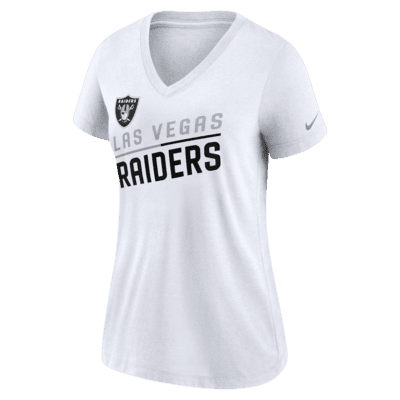 Nike Slant Team (NFL Las Vegas Raiders) Women's Mid V-Neck T-Shirt ...