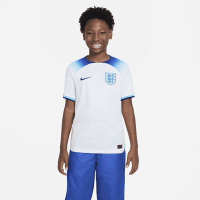 England 2022/23 Stadium Home Big Kids' Nike Dri-FIT Soccer Jersey