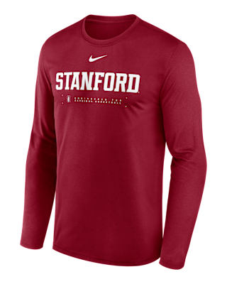 Мужская футболка Stanford Courtside Basketball Shootaround Legend Nike Dri-FIT College Long-Sleeve для баскетбола