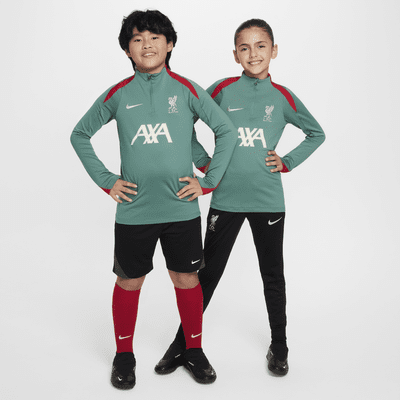 Liverpool FC Strike Nike Dri-FIT Fußball-Drill-Oberteil für ältere Kinder