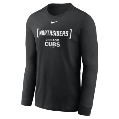 Chicago Cubs Fashion Men's Nike MLB Long-Sleeve T-Shirt