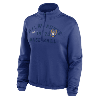 Nike Rewind Warm Up (MLB Milwaukee Brewers) Men's Pullover Jacket