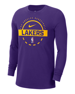 Мужская футболка Los Angeles Lakers Nike NBA Practice Long-Sleeve