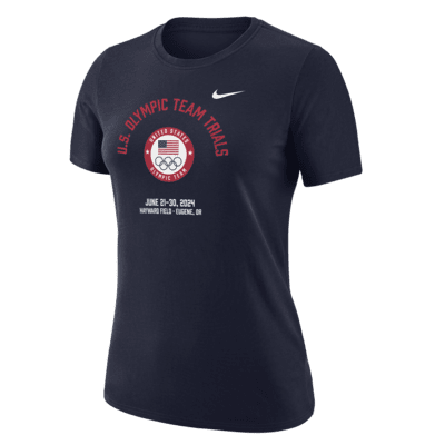 Playera de correr Nike con cuello en V para mujer USA Legend