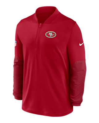 Мужские  San Francisco 49ers Feel The Pressure Nike Dri-FIT NFL 1/2-Zip Top