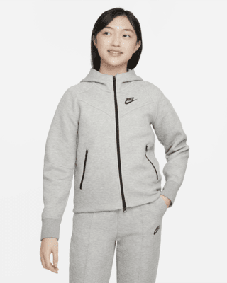 Подростковое худи Nike Sportswear Tech Fleece Big Kids' (Girls') Full-Zip Hoodie