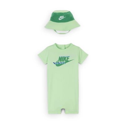 Nike Sportswear PE Baby (0–9M) Romper and Bucket Hat Set