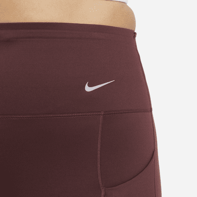 Nike Go Leggings in voller Länge mit Taschen, starkem Halt und hohem Bund für Damen