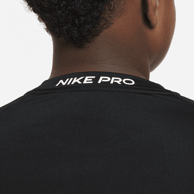Nike Pro Big Kids' (Boys') Dri-FIT Long-Sleeve Top (Extended Size)