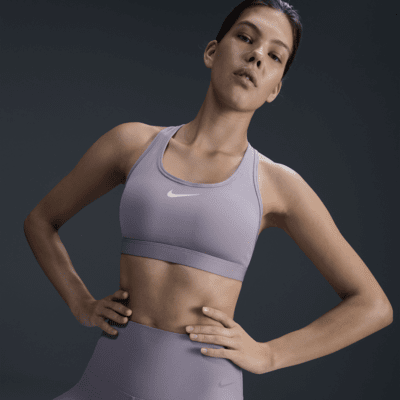 Brassière de sport rembourrée Nike Swoosh Medium Support pour femme