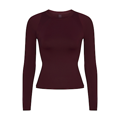 Playera de cuello redondo de manga larga para mujer NikeSKIMS Airy