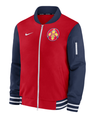 Мужская куртка St. Louis Cardinals Authentic Collection City Connect Game Time Nike MLB Full-Zip Bomber