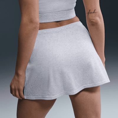 Skort mini de French Terry de tiro medio para mujer Nike Sportswear Chill Terry