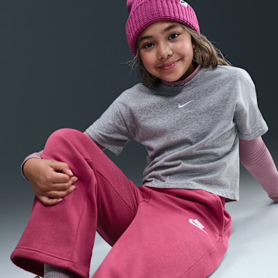 Nike Sportswear Club Fleece Girls' Wide-Leg Pants