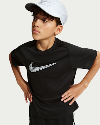 Детские шорты Nike Multi Big Kids' (Boys') Dri-FIT Short-Sleeve Training Top для тренировок