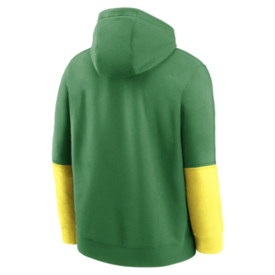 Sudadera con gorro sin cierre universitaria para hombre Oregon Ducks Sideline Team Issue Club