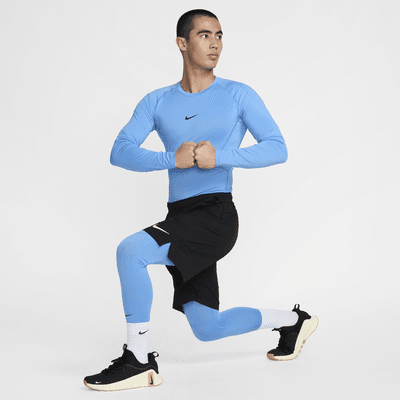 Haut de fitness ajusté à manches longues Dri-FIT Nike Pro pour homme