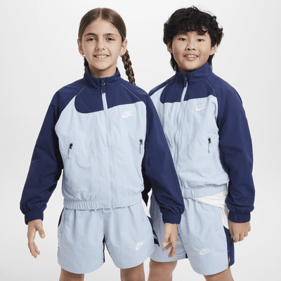 Nike Sportswear Amplify 大童梭織全長式拉鍊外套