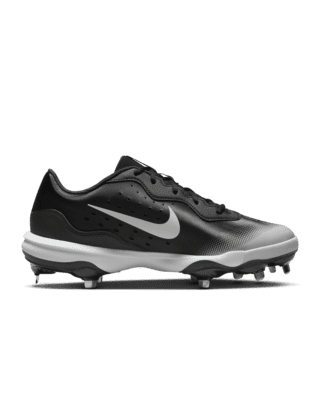 Nike Alpha Huarache Varsity 4 Low Metal Baseball Cleats, Men's, Size: Sz 11.5, Gray