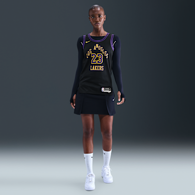 Lebron James Los Angeles Lakers City Edition Men's Nike Dri-FIT NBA Swingman Jersey